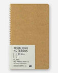 Traveler's Company Spiral Notebook A5 Blank PAPER WHITE