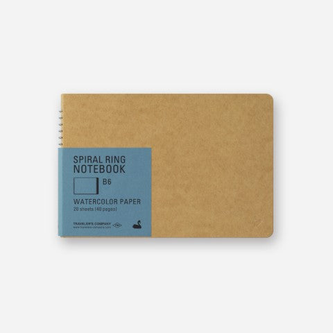Traveler's Company Spiral Notebook B6 Blank WATERCOLOR PAPER