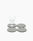 Leather/Wool Felt Coasters