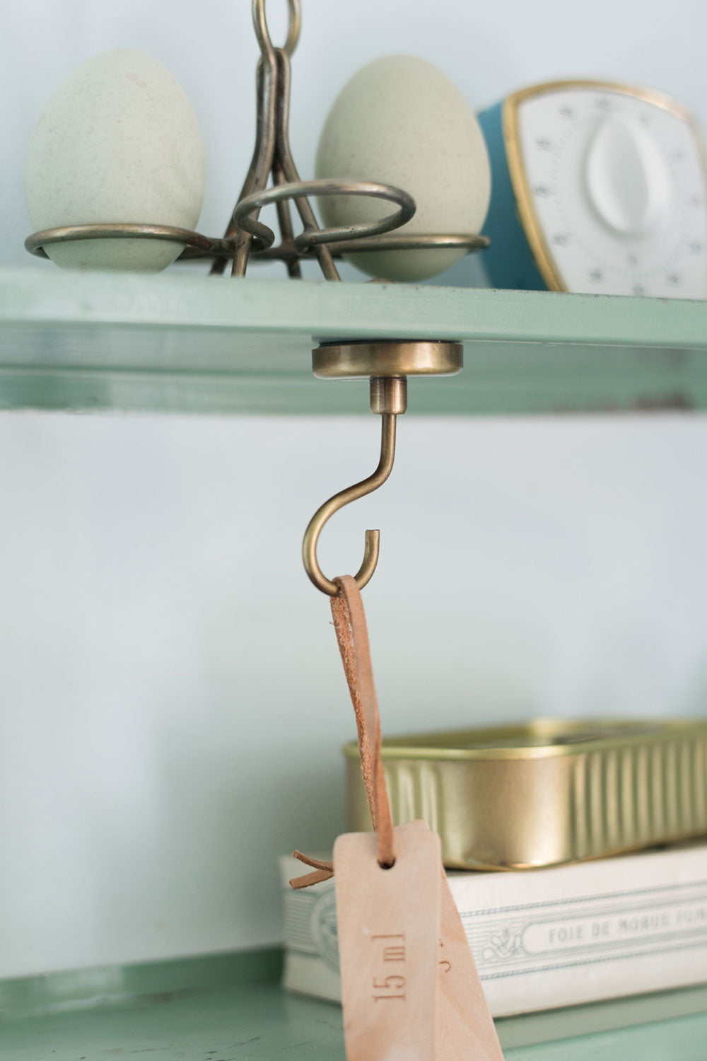 Brass Magnet Hook - R shape