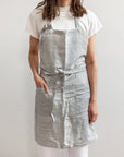 Moku Linen Apron GREY