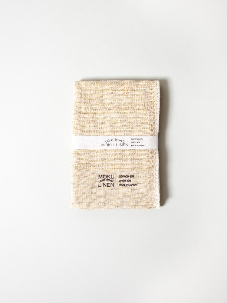Moku Linen Hand Towel Tan STUDIO DEN