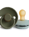 FRIGG ROPE Natural Rubber Pacifier - Pack of 2