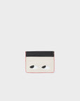 Filium Cream Leather Cardholder - Eyes Engraved