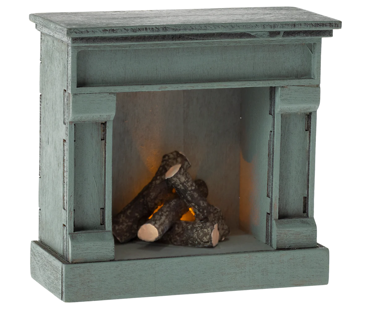 Fireplace, Mouse -  Blue