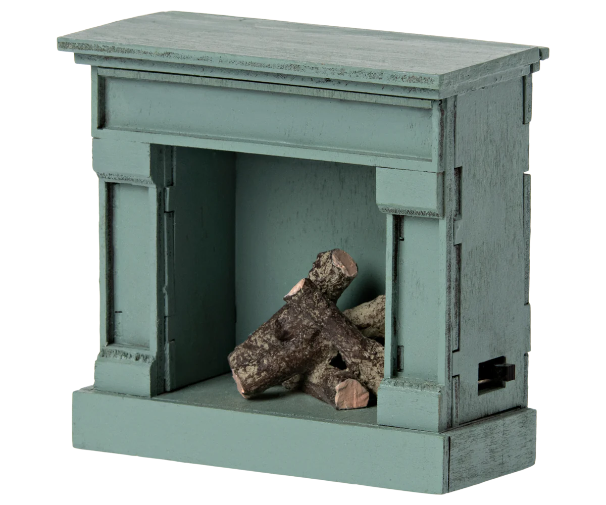 Fireplace, Mouse -  Blue