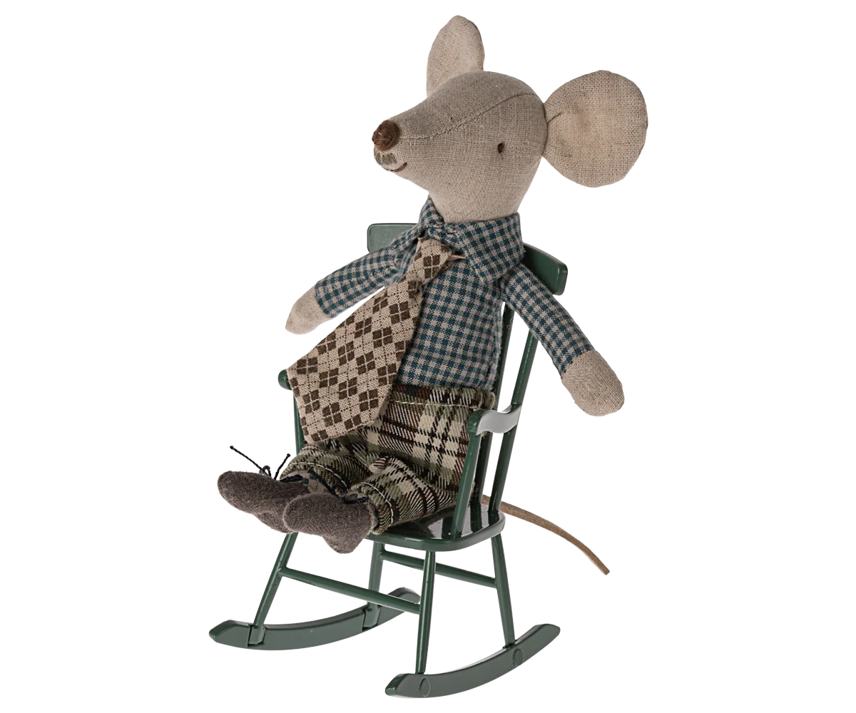 Rocking Chair, Mouse - Dark Green