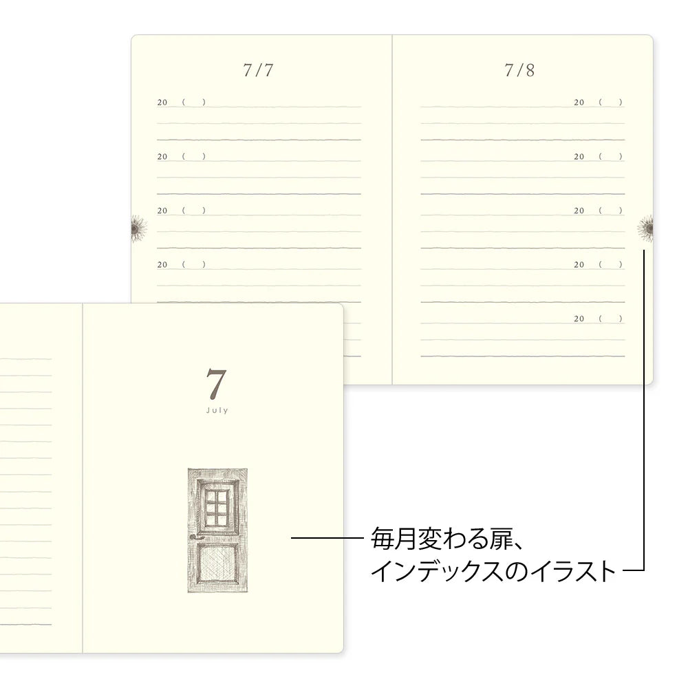 5-Year Diary Gate Mini Light Green