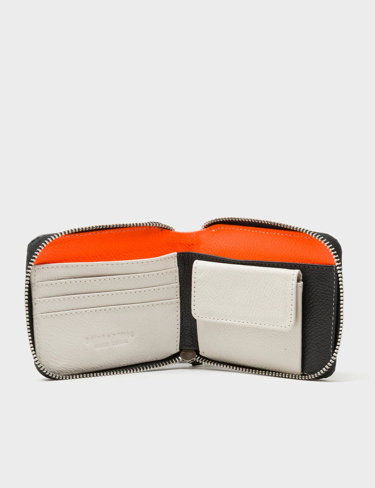 Fedor Black Leather Wallet - Cubes Design