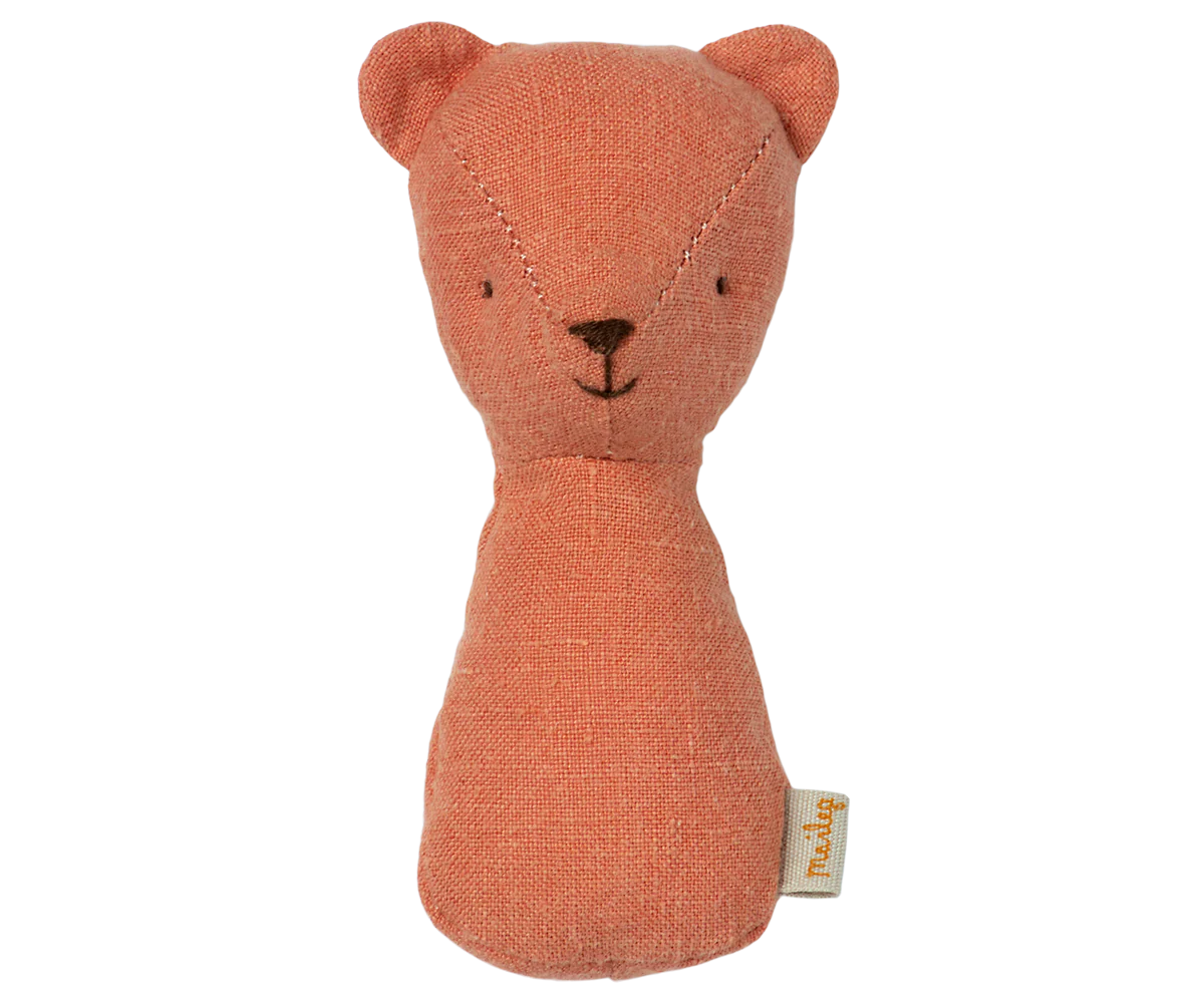 Teddy Rattle - Dusty Coral