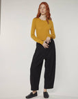 Wool blend Pintuck Pants