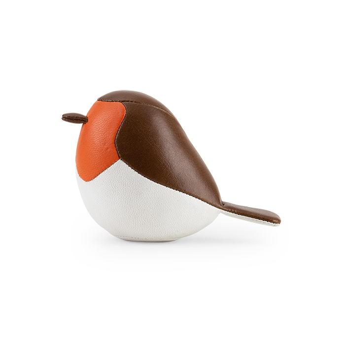 Bird Robin Paperweight - Mini - Brown