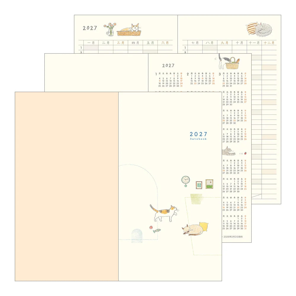 Midori Pocket Diary SLIM : CAT