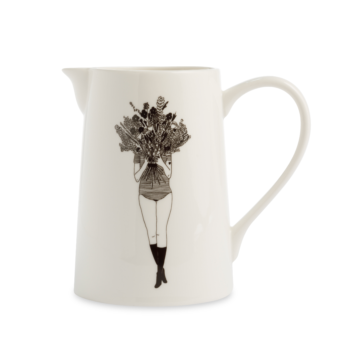 Jug - Big Flower Girl