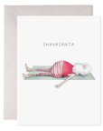 Yoga Santa | "Shavansanta" Boxed set of 6 Christmas Cards