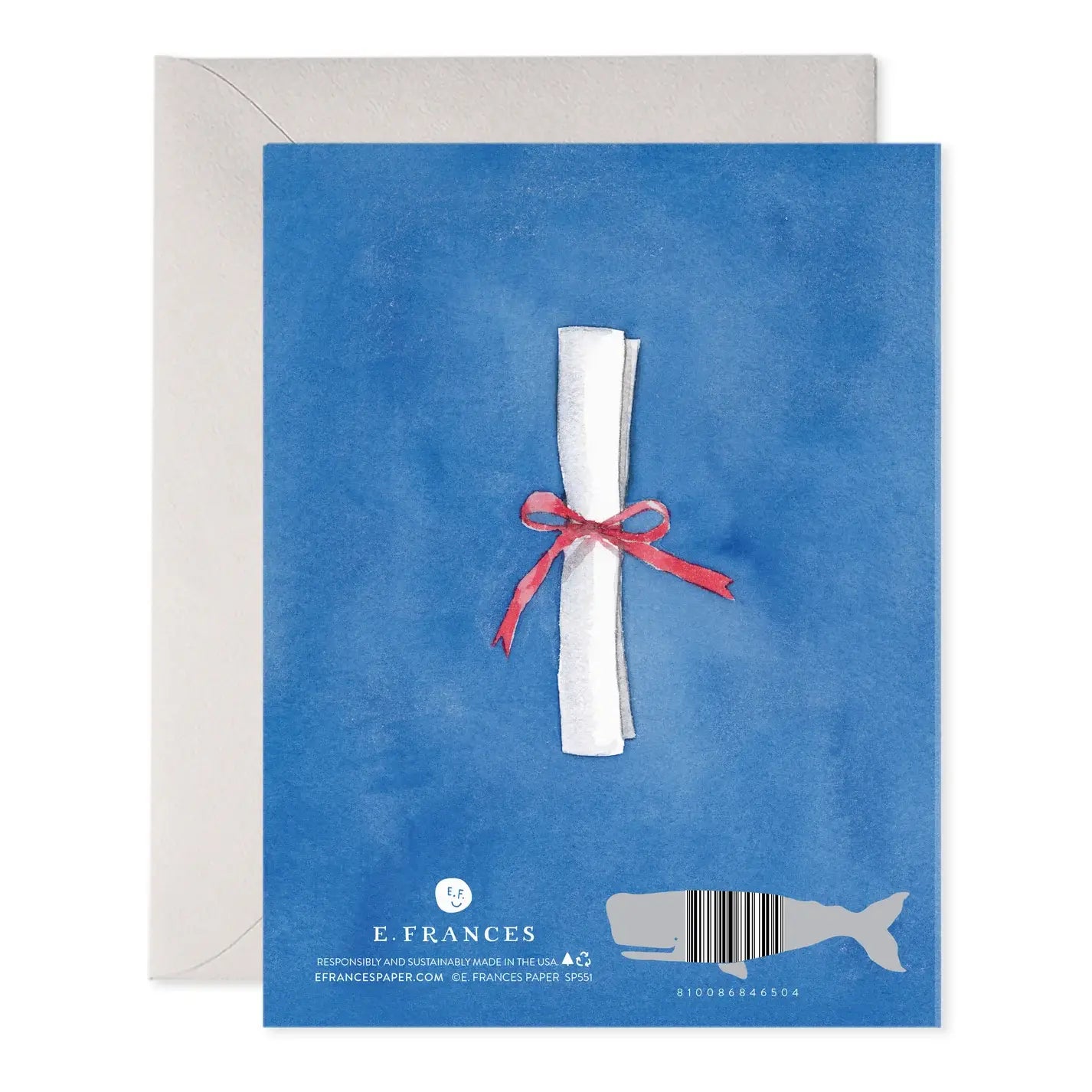 Blue Congrats Grad Graduation Greeting Card