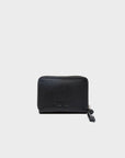 Frodo Black Leather Zip Around Wallet - Look Up 👀