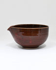Yukiakari Katakuchi Matcha Bowl With Spout - Yuzu Aka