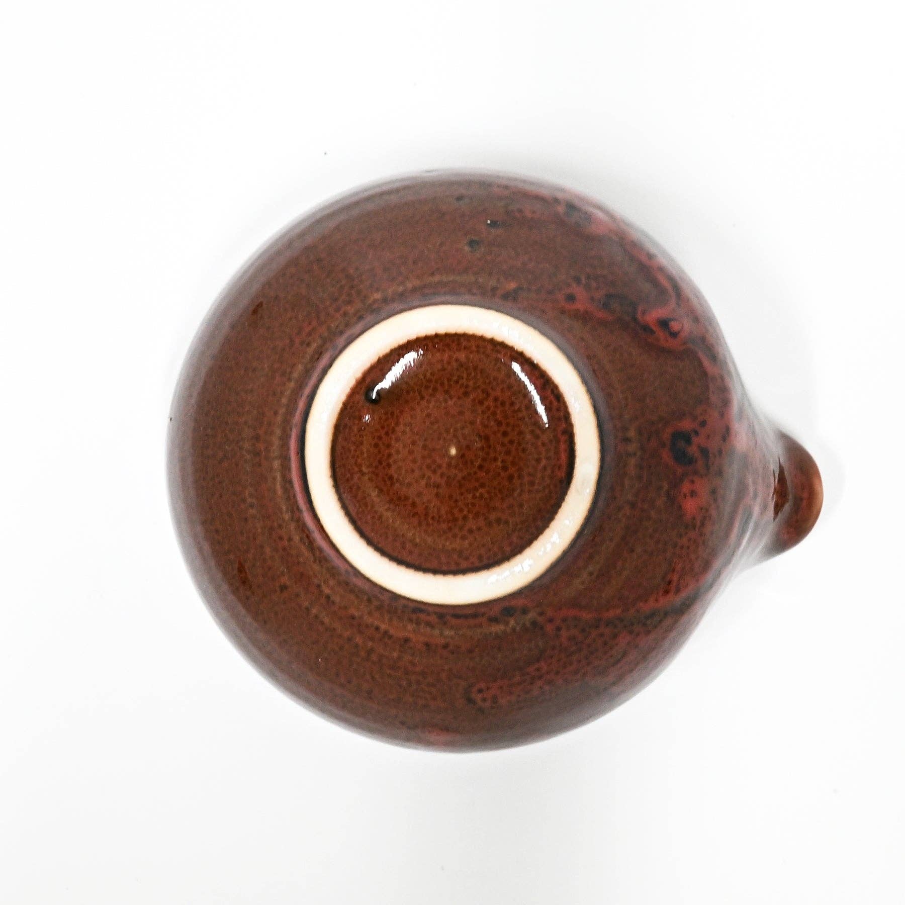 Yukiakari Katakuchi Matcha Bowl With Spout - Yuzu Aka