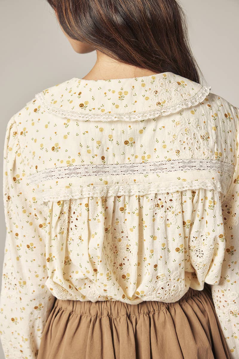 Romantic Peter Pan Collar Shirt