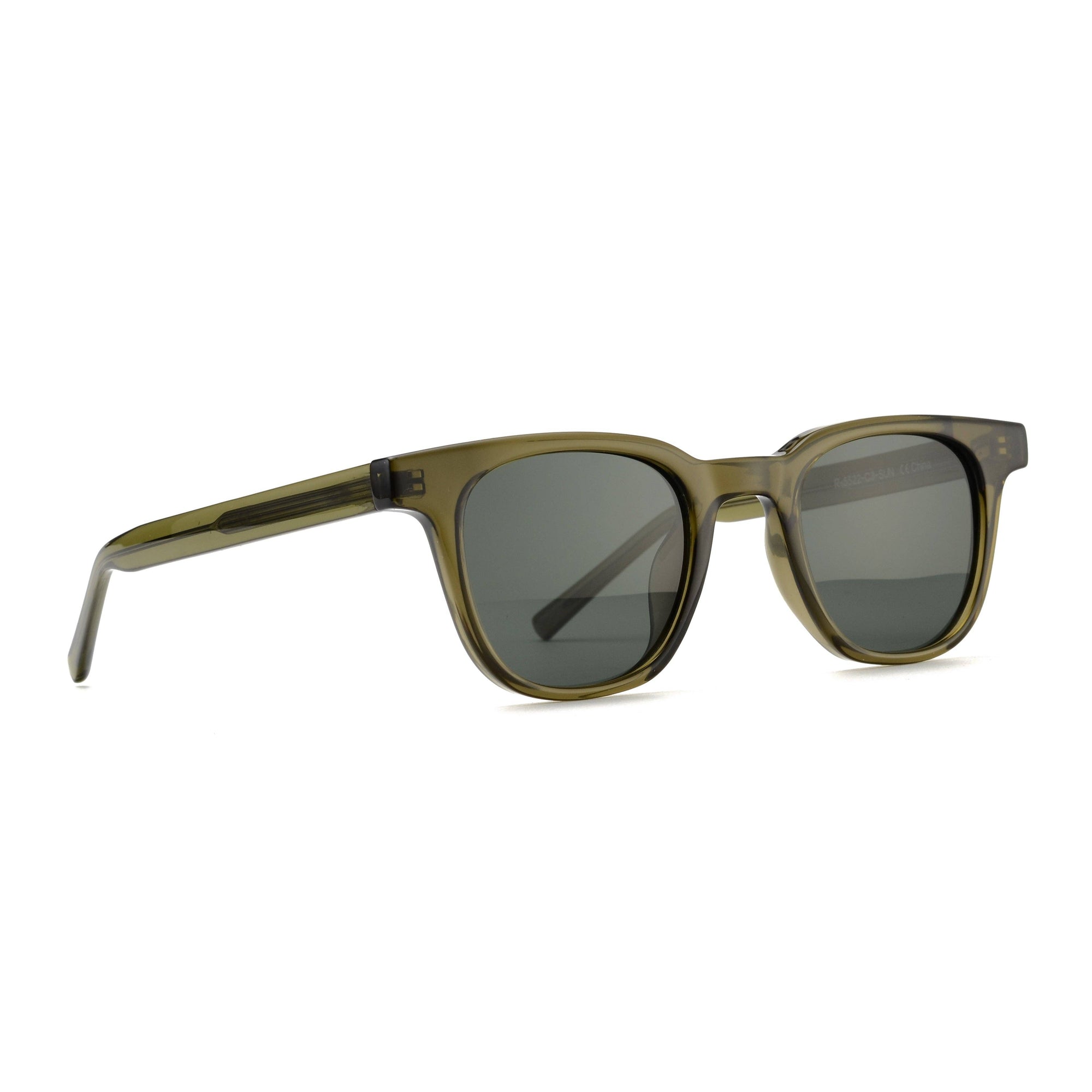 RHEA | Transparent Olive Green | Smoky Lens