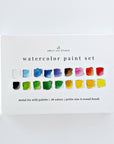 Watercolor paint set 18 colors with brush
