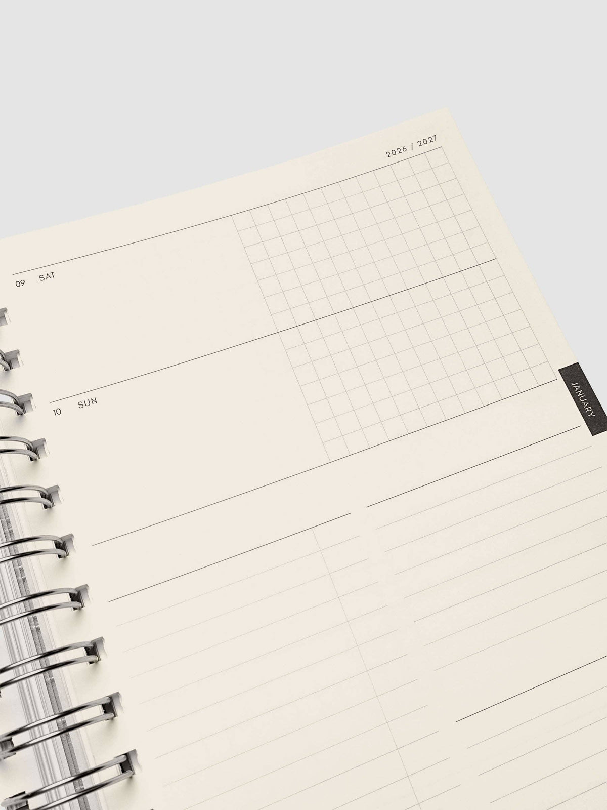 Weekly Horizontal Spiral Notebook | 2026-2027 Academic Year
