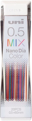 UNI MIX COLOR Rainbow Mechanical Pencil Lead Refill 0.5mm