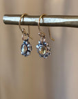 EL026-11 Citrine Ancient Beaded Earrings