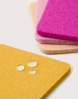 Bierfilzl Merino Wool Square Coaster Multi 4 Pack Superbloom