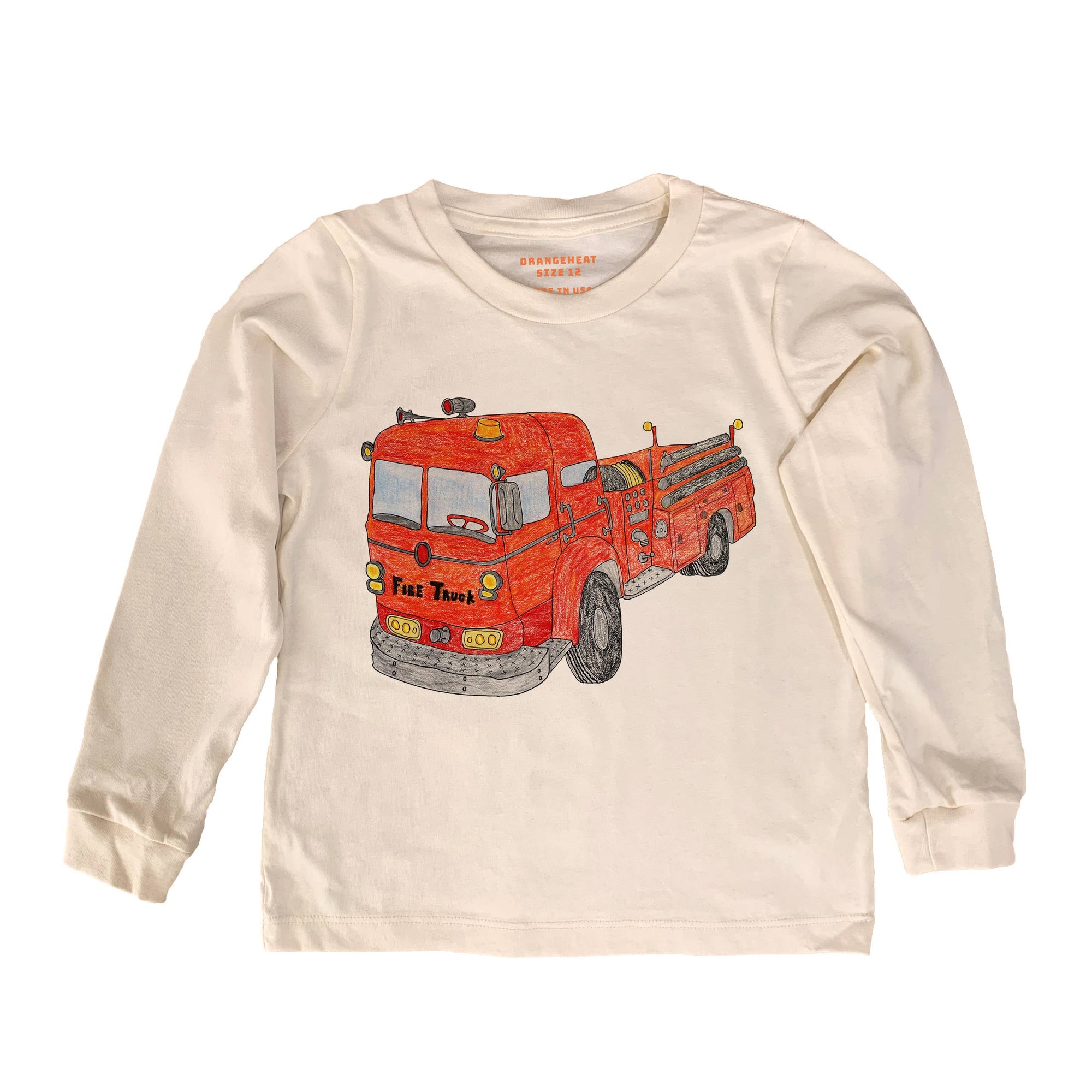 Fire Truck - Kids Organic Tee/Long Sleeve