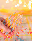 Twisted Marshmallow Candles