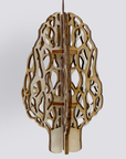 3D Wood Ornament | Morel Mushroom Ornament | Wood Mushroom