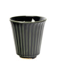 Yunomi Japanese Tea Cup - Reactive Glaze Dark Green