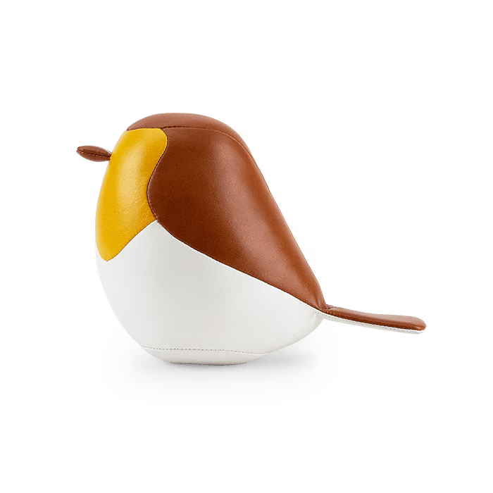 Bird Robin Paperweight - Mini - Yellow