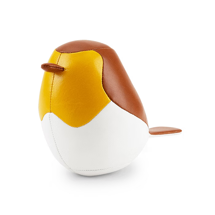 Bird Robin Paperweight - Mini - Yellow