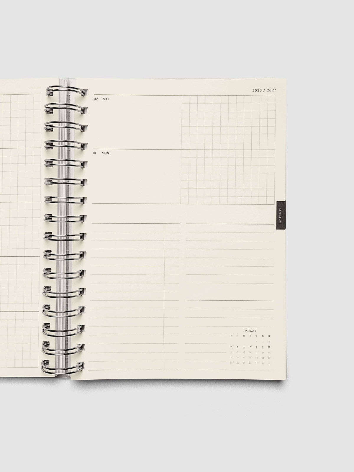 Weekly Horizontal Spiral Notebook | 2026-2027 Academic Year