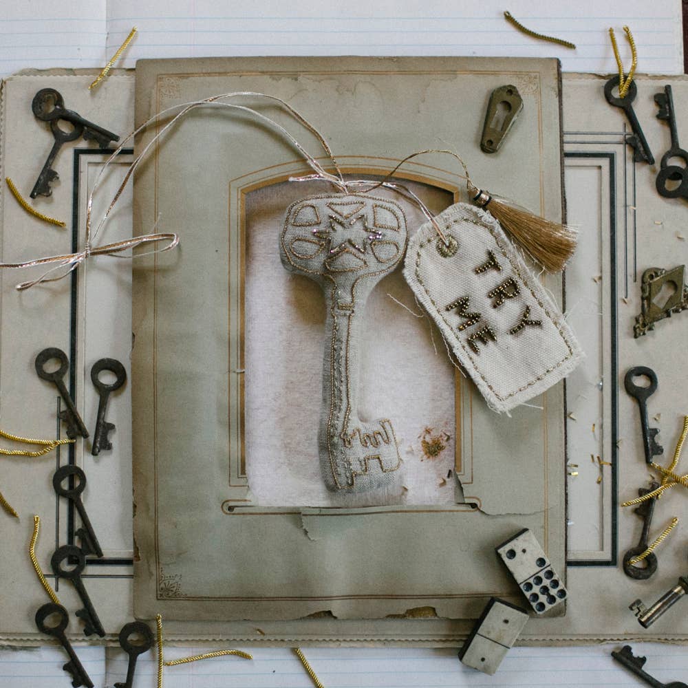 Magical Key, Cotton, Embellished Ornament, Token