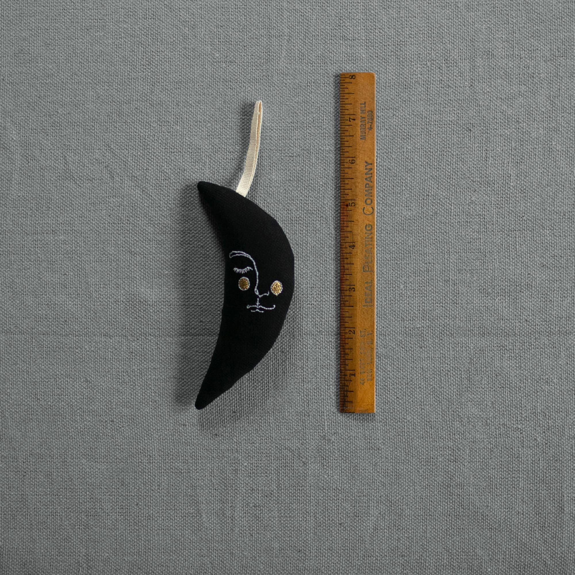 Black/Gold Moon Man - Lavender &amp; Cotton Ornament, Token