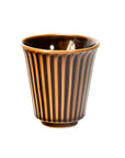 Yunomi Japanese Tea Cup - Reactive Glaze Brown