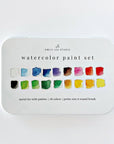 Watercolor paint set 18 colors with brush