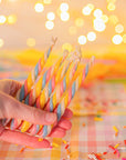 Twisted Marshmallow Candles
