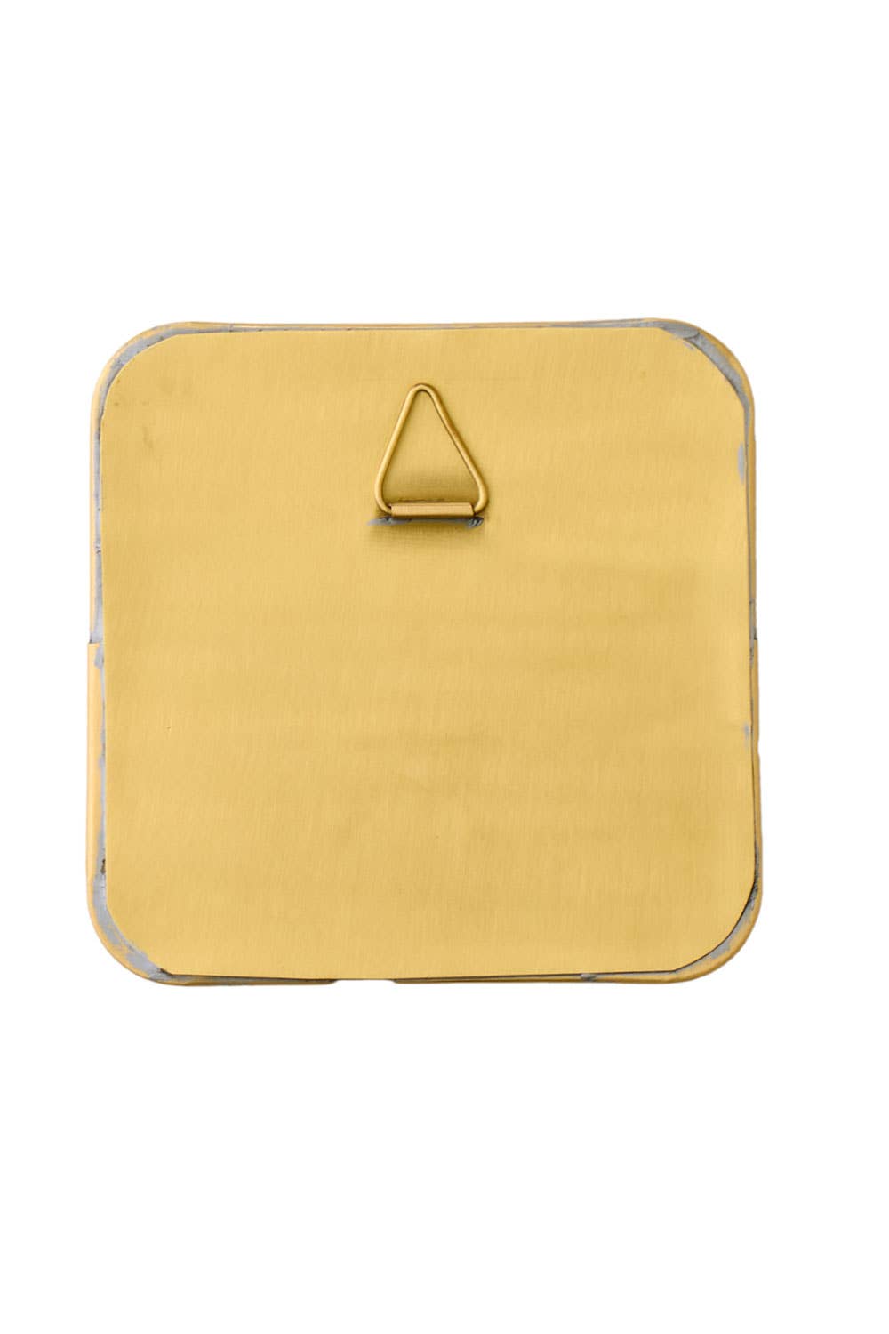 Brass Framed Mirror Square