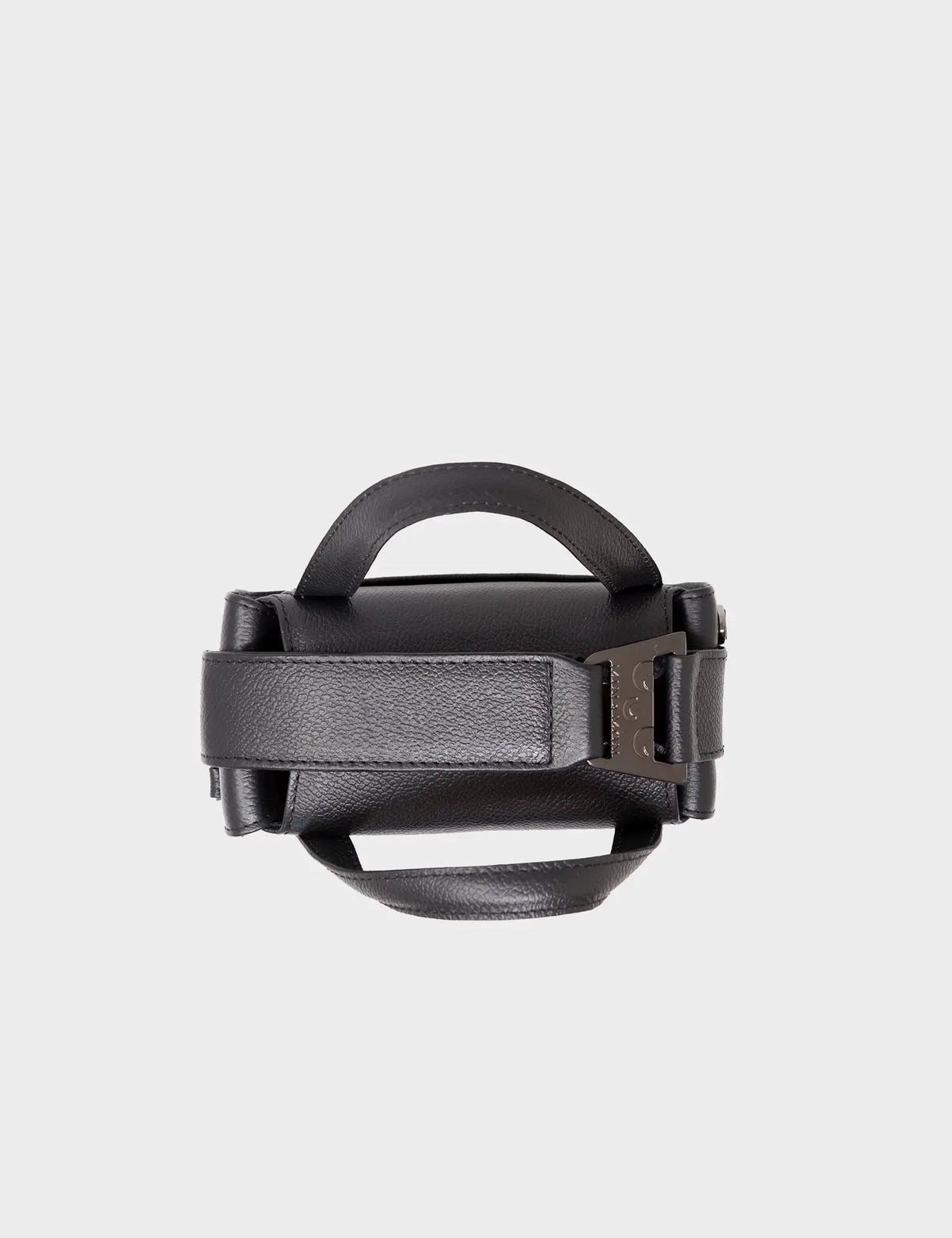 Benji Micro Crossbody Black Leather Bag - Look Up