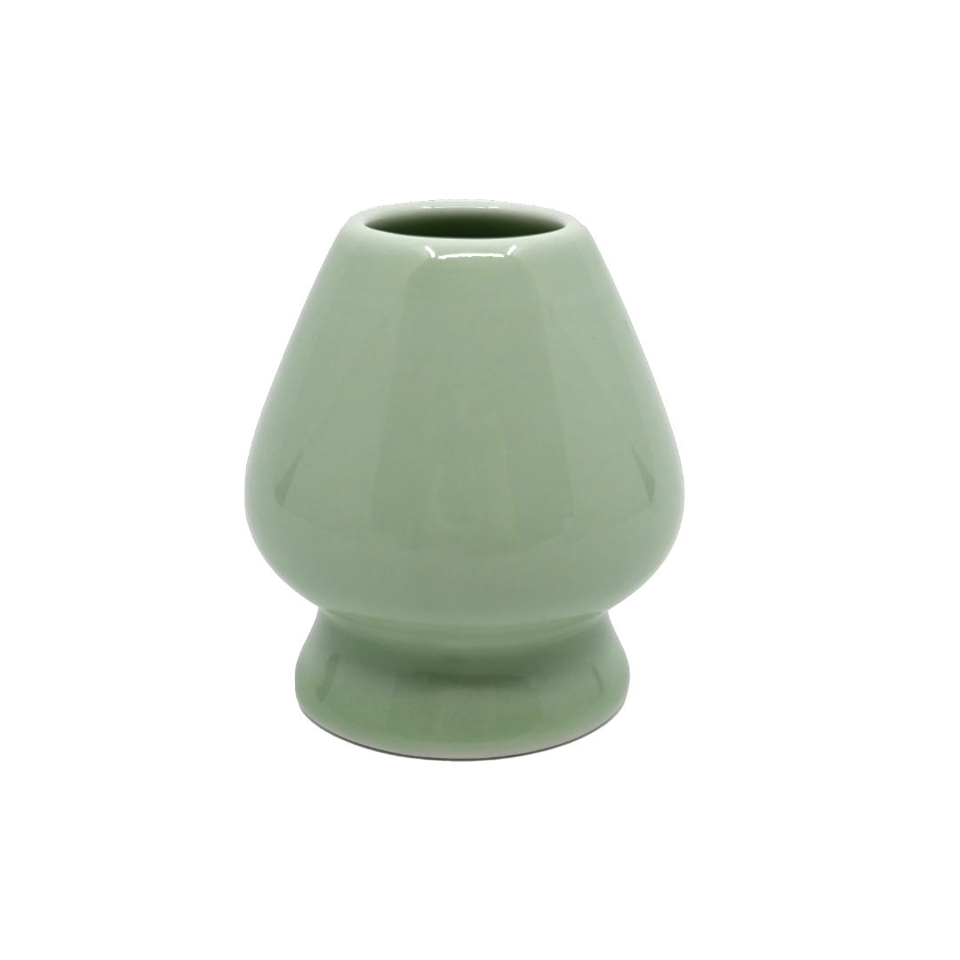 Matcha Whisk Stand - H Porcelain Celadon Green