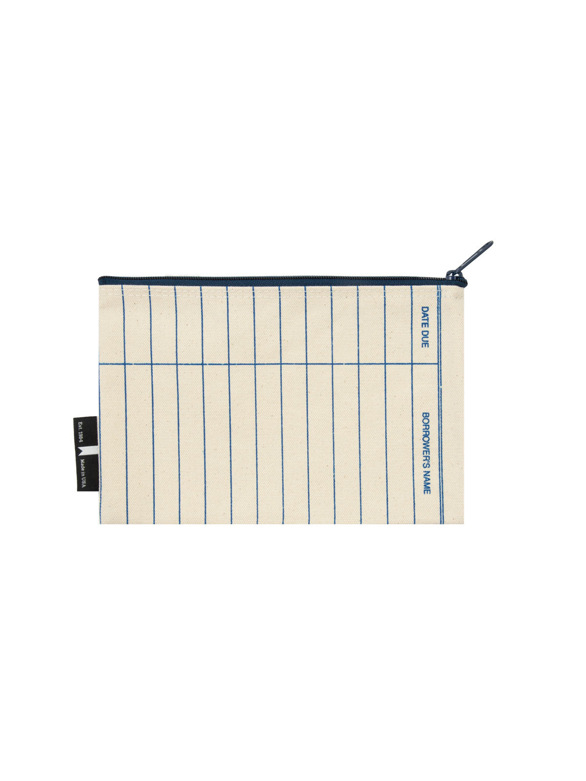 Library Card Natural Pouch