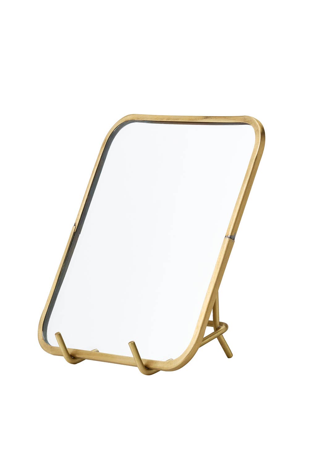 Brass Framed Mirror Square