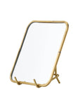 Brass Framed Mirror Square