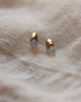 E01 Opal Brass Studs