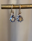 EL026-11 Citrine Ancient Beaded Earrings